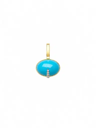 Wish Fine Jewelry 5.20ct Turquoise Diamond 18K Gold Small Pendant | Thumbnail 1 Wish Fine Jewelry 5.20ct Turquoise Diamond 18K Gold Small Pendant | Thumbnail 1
