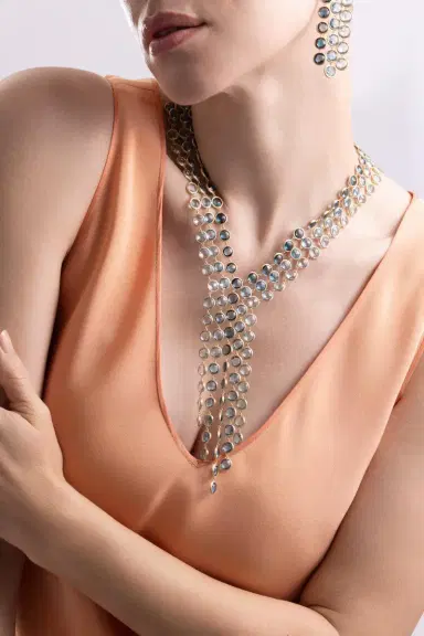 MARCO BICEGO Blue Topaz Six Strand Jaipur Necklace | Thumbnail 4 MARCO BICEGO Blue Topaz Six Strand Jaipur Necklace | Thumbnail 4