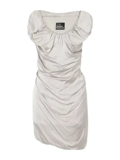 Vivienne Westwood Ginnie Gathered Satin Mini Dress | Thumbnail 1 Vivienne Westwood Ginnie Gathered Satin Mini Dress | Thumbnail 1
