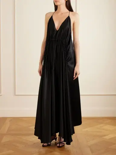 Sharon Wauchob Draped Silk-satin Maxi Dress | Thumbnail 2 Sharon Wauchob Draped Silk-satin Maxi Dress | Thumbnail 2