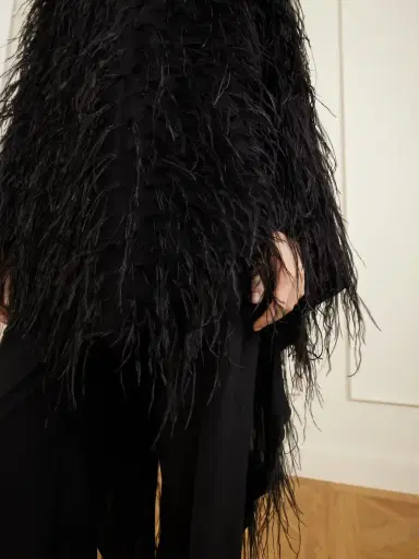 Sharon Wauchob Feathers-embellished Silk Cape | Thumbnail 4 Sharon Wauchob Feathers-embellished Silk Cape | Thumbnail 4