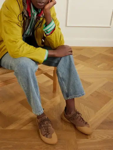 Loewe Grip Logo-appliquéd Leather-trimmed Suede And Tpu Sneakers | Thumbnail 2 Loewe Grip Logo-appliquéd Leather-trimmed Suede And Tpu Sneakers | Thumbnail 2