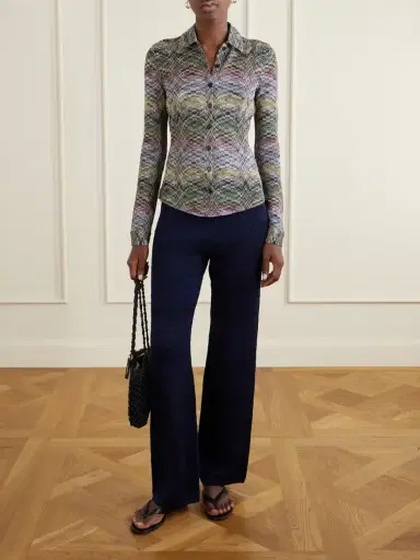 Missoni Striped Metallic Crochet-knit Cardigan | Thumbnail 2 Missoni Striped Metallic Crochet-knit Cardigan | Thumbnail 2