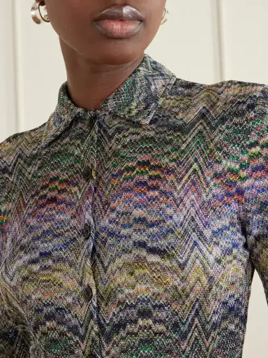 Missoni Striped Metallic Crochet-knit Cardigan | Thumbnail 5 Missoni Striped Metallic Crochet-knit Cardigan | Thumbnail 5