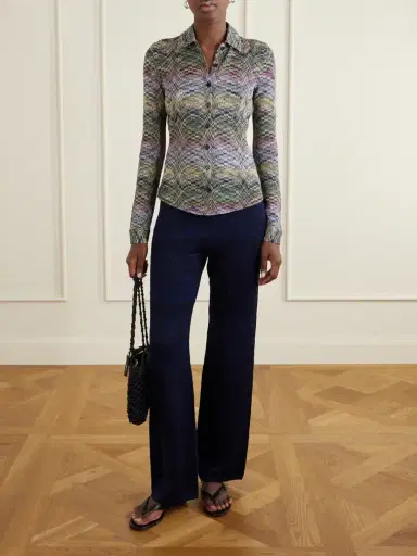 Missoni Striped Crochet-knit Straight-leg Pants | Thumbnail 2 Missoni Striped Crochet-knit Straight-leg Pants | Thumbnail 2