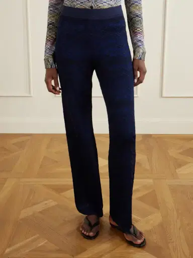 Missoni Striped Crochet-knit Straight-leg Pants | Thumbnail 3 Missoni Striped Crochet-knit Straight-leg Pants | Thumbnail 3
