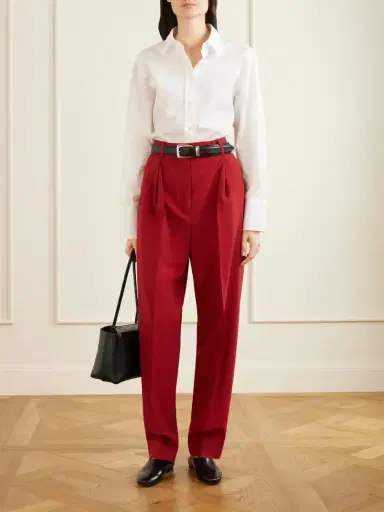 RÓHE Daria Virgin Wool Tapered Pants | Thumbnail 2 RÓHE Daria Virgin Wool Tapered Pants | Thumbnail 2