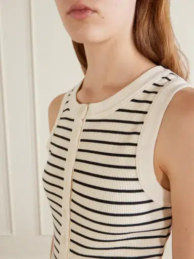 Citizens of Humanity Caralyn Striped Ribbed Cotton-blend Tank | Thumbnail 4 Citizens of Humanity Caralyn Striped Ribbed Cotton-blend Tank | Thumbnail 4