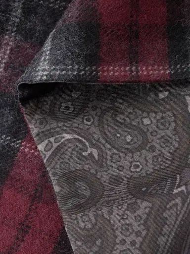 Etro Fringed Checked Wool Scarf | Thumbnail 3 Etro Fringed Checked Wool Scarf | Thumbnail 3