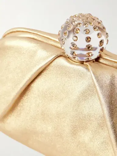 Aquazzura Mini Tequila Crystal-embellished Metallic Leather Clutch | Thumbnail 5 Aquazzura Mini Tequila Crystal-embellished Metallic Leather Clutch | Thumbnail 5