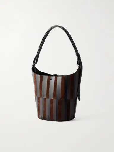 Proenza Schouler Mini Bucket Intarsia Leather And Suede Bag | Thumbnail 4 Proenza Schouler Mini Bucket Intarsia Leather And Suede Bag | Thumbnail 4
