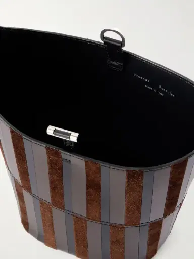 Proenza Schouler Mini Bucket Intarsia Leather And Suede Bag | Thumbnail 6 Proenza Schouler Mini Bucket Intarsia Leather And Suede Bag | Thumbnail 6