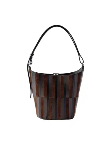 Proenza Schouler Mini Bucket Intarsia Leather And Suede Bag | Thumbnail 1 Proenza Schouler Mini Bucket Intarsia Leather And Suede Bag | Thumbnail 1