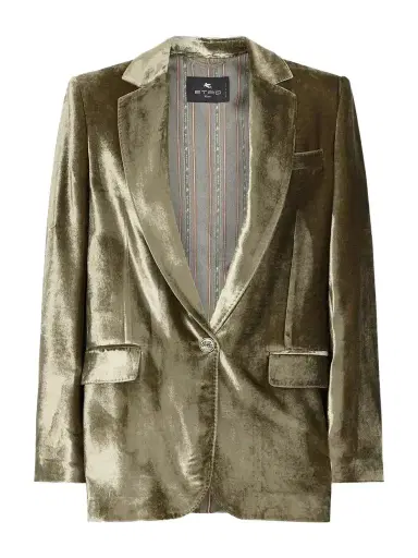 Etro Velvet Blazer | Thumbnail 1 Etro Velvet Blazer | Thumbnail 1