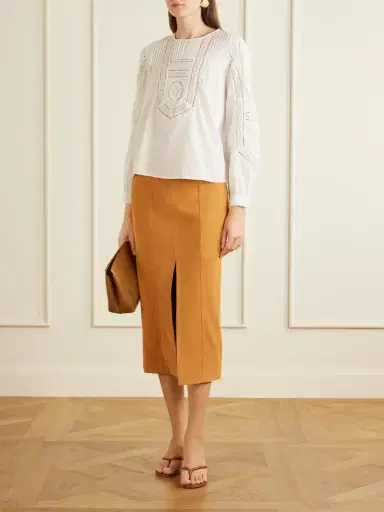 Ulla Johnson Orion Suede Midi Skirt | Thumbnail 2 Ulla Johnson Orion Suede Midi Skirt | Thumbnail 2