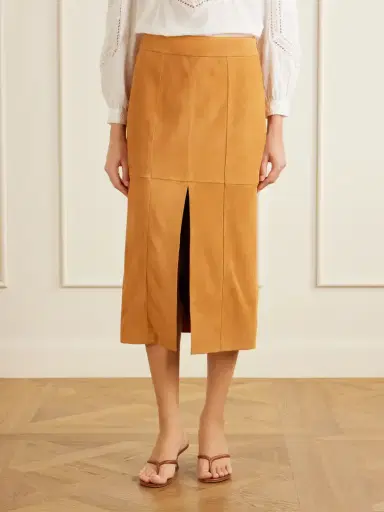 Ulla Johnson Orion Suede Midi Skirt | Thumbnail 3 Ulla Johnson Orion Suede Midi Skirt | Thumbnail 3