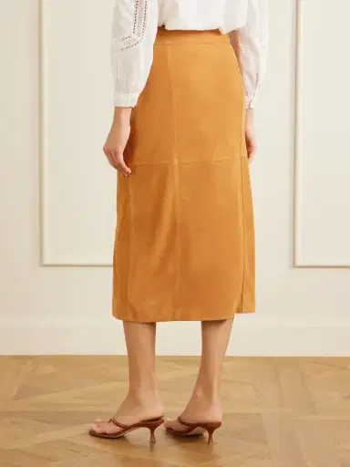 Ulla Johnson Orion Suede Midi Skirt | Thumbnail 4 Ulla Johnson Orion Suede Midi Skirt | Thumbnail 4