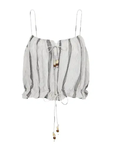 Ulla Johnson Cara Bead-embellished Striped Cotton Coverup | Thumbnail 1 Ulla Johnson Cara Bead-embellished Striped Cotton Coverup | Thumbnail 1