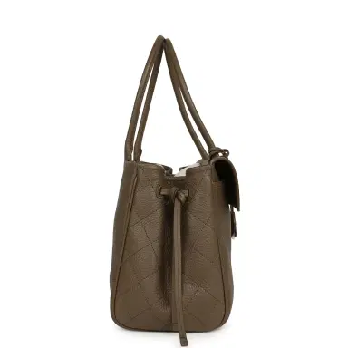 Chanel Chanel Large "Urban Essential" East West Shopping Tote Dark Khaki Caviar Gold Hardware | Thumbnail 3 Chanel Chanel Large "Urban Essential" East West Shopping Tote Dark Khaki Caviar Gold Hardware | Thumbnail 3