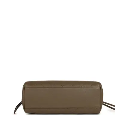 Chanel Chanel Large "Urban Essential" East West Shopping Tote Dark Khaki Caviar Gold Hardware | Thumbnail 6 Chanel Chanel Large "Urban Essential" East West Shopping Tote Dark Khaki Caviar Gold Hardware | Thumbnail 6