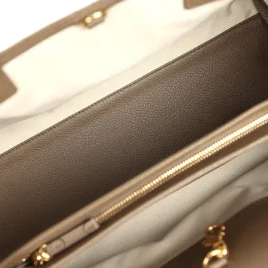 Chanel Chanel Large "Urban Essential" East West Shopping Tote Dark Khaki Caviar Gold Hardware | Thumbnail 9 Chanel Chanel Large "Urban Essential" East West Shopping Tote Dark Khaki Caviar Gold Hardware | Thumbnail 9