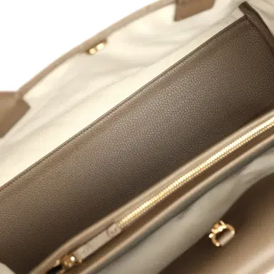 Chanel Chanel Large "Urban Essential" East West Shopping Tote Dark Khaki Caviar Gold Hardware | Thumbnail 9 Chanel Chanel Large "Urban Essential" East West Shopping Tote Dark Khaki Caviar Gold Hardware | Thumbnail 9