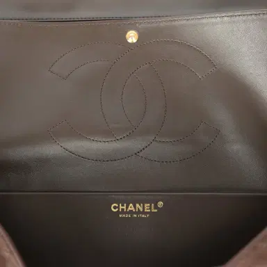 Chanel Chanel Maxi "Souplissimo" Small Flap Bag Dark Brown Suede Gold Hardware | Thumbnail 11 Chanel Chanel Maxi "Souplissimo" Small Flap Bag Dark Brown Suede Gold Hardware | Thumbnail 11
