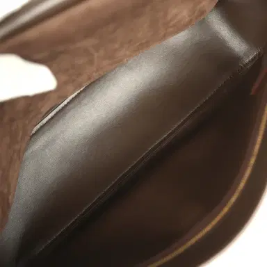 Chanel Chanel Maxi "Souplissimo" Small Flap Bag Dark Brown Suede Gold Hardware | Thumbnail 9 Chanel Chanel Maxi "Souplissimo" Small Flap Bag Dark Brown Suede Gold Hardware | Thumbnail 9
