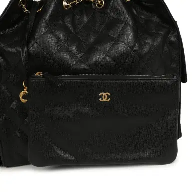 Chanel Chanel Medium 25 Hobo Bag Black Caviar Antique Gold Hardware | Thumbnail 8 Chanel Chanel Medium 25 Hobo Bag Black Caviar Antique Gold Hardware | Thumbnail 8