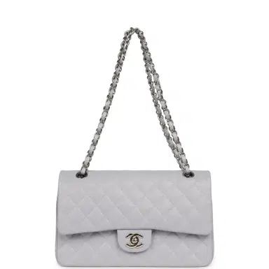 Chanel Chanel Medium Classic Double Flap Bag Light Purple Caviar Silver Hardware | Thumbnail 7 Chanel Chanel Medium Classic Double Flap Bag Light Purple Caviar Silver Hardware | Thumbnail 7