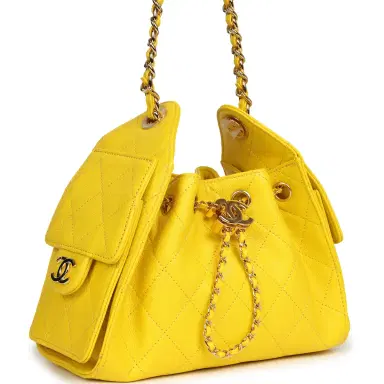 Chanel Chanel Mini 25 Hobo Bag Yellow Caviar Gold Hardware | Thumbnail 2 Chanel Chanel Mini 25 Hobo Bag Yellow Caviar Gold Hardware | Thumbnail 2