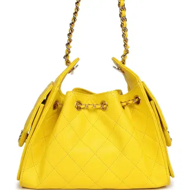Chanel Chanel Mini 25 Hobo Bag Yellow Caviar Gold Hardware | Thumbnail 4 Chanel Chanel Mini 25 Hobo Bag Yellow Caviar Gold Hardware | Thumbnail 4