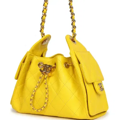 Chanel Chanel Mini 25 Hobo Bag Yellow Caviar Gold Hardware | Thumbnail 5 Chanel Chanel Mini 25 Hobo Bag Yellow Caviar Gold Hardware | Thumbnail 5