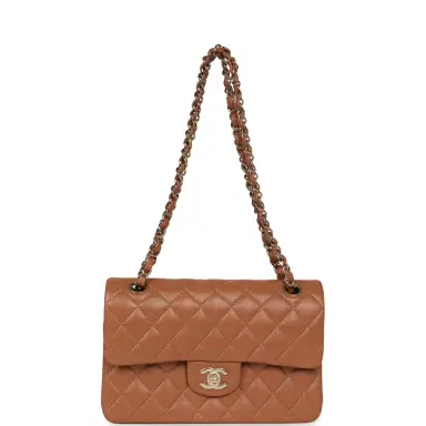 Chanel Chanel Small Classic Double Flap Bag Caramel Lambskin Light Gold Hardware | Thumbnail 7 Chanel Chanel Small Classic Double Flap Bag Caramel Lambskin Light Gold Hardware | Thumbnail 7