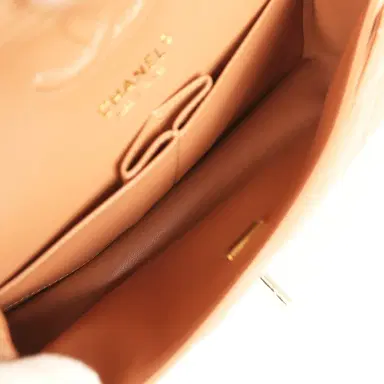 Chanel Chanel Small Classic Double Flap Bag Caramel Lambskin Light Gold Hardware | Thumbnail 8 Chanel Chanel Small Classic Double Flap Bag Caramel Lambskin Light Gold Hardware | Thumbnail 8