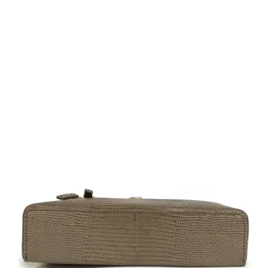 Chanel Chanel Top Handle Long Vanity Case with Chain Dark Khaki Lizard Embossed Calfskin Gold Hardware | Thumbnail 6 Chanel Chanel Top Handle Long Vanity Case with Chain Dark Khaki Lizard Embossed Calfskin Gold Hardware | Thumbnail 6