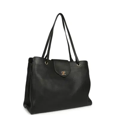 Chanel Chanel XXL "It Girl" Shopping Tote Black Grained Calfskin Gold Hardware | Thumbnail 2 Chanel Chanel XXL "It Girl" Shopping Tote Black Grained Calfskin Gold Hardware | Thumbnail 2