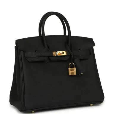 HERMÈS Hermes Birkin 25 Black Togo Gold Hardware | Thumbnail 2 HERMÈS Hermes Birkin 25 Black Togo Gold Hardware | Thumbnail 2