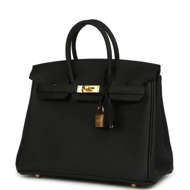 HERMÈS Hermes Birkin 25 Black Togo Gold Hardware | Thumbnail 5 HERMÈS Hermes Birkin 25 Black Togo Gold Hardware | Thumbnail 5