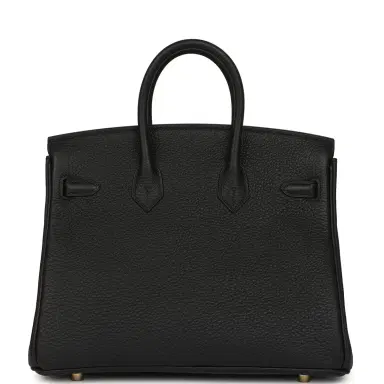 HERMÈS Hermes Birkin 25 Black Togo Gold Hardware | Thumbnail 4 HERMÈS Hermes Birkin 25 Black Togo Gold Hardware | Thumbnail 4