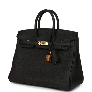 HERMÈS Hermes Birkin 25 Black Togo Gold Hardware | Thumbnail 5 HERMÈS Hermes Birkin 25 Black Togo Gold Hardware | Thumbnail 5