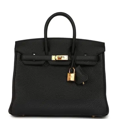 HERMÈS Hermes Birkin 25 Black Togo Gold Hardware | Thumbnail 1 HERMÈS Hermes Birkin 25 Black Togo Gold Hardware | Thumbnail 1