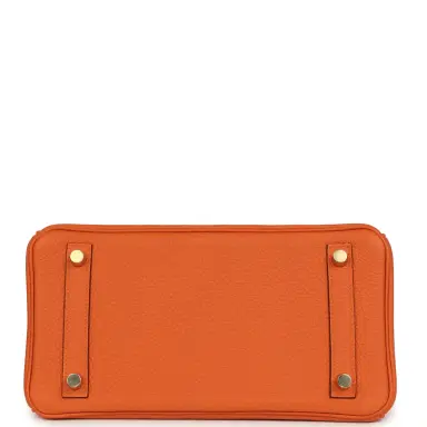 HERMÈS Hermes Birkin 25 Orange Togo Gold Hardware | Thumbnail 6 HERMÈS Hermes Birkin 25 Orange Togo Gold Hardware | Thumbnail 6