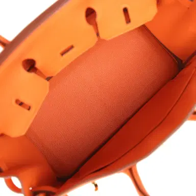 HERMÈS Hermes Birkin 25 Orange Togo Gold Hardware | Thumbnail 8 HERMÈS Hermes Birkin 25 Orange Togo Gold Hardware | Thumbnail 8