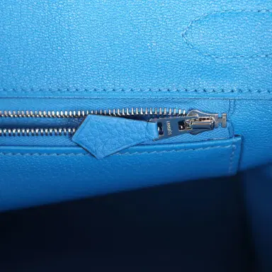 HERMÈS Hermes Birkin 30 Bleu Hydra Togo Palladium Hardware | Thumbnail 9 HERMÈS Hermes Birkin 30 Bleu Hydra Togo Palladium Hardware | Thumbnail 9