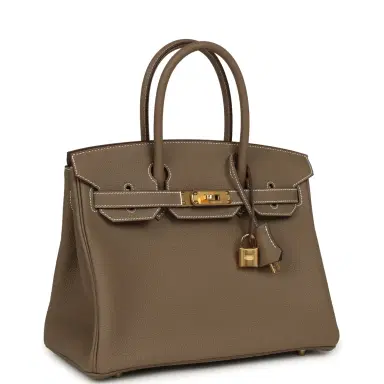 HERMÈS Hermes Birkin 30 Etoupe Togo Gold Hardware | Thumbnail 2 HERMÈS Hermes Birkin 30 Etoupe Togo Gold Hardware | Thumbnail 2