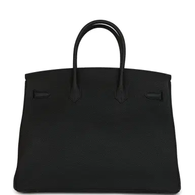 HERMÈS Hermes Birkin 35 Black Togo Palladium Hardware | Thumbnail 4 HERMÈS Hermes Birkin 35 Black Togo Palladium Hardware | Thumbnail 4