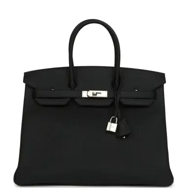 HERMÈS Hermes Birkin 35 Black Togo Palladium Hardware | Thumbnail 1 HERMÈS Hermes Birkin 35 Black Togo Palladium Hardware | Thumbnail 1