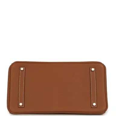 HERMÈS Hermes Birkin 35 Gold Togo Palladium Hardware | Thumbnail 6 HERMÈS Hermes Birkin 35 Gold Togo Palladium Hardware | Thumbnail 6