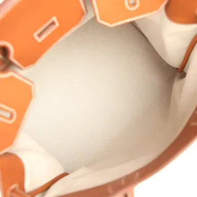 HERMÈS Hermes Birkin HAC 40 Fauve Barenia Faubourg and Ficelle Toile Palladium Hardware | Thumbnail 8 HERMÈS Hermes Birkin HAC 40 Fauve Barenia Faubourg and Ficelle Toile Palladium Hardware | Thumbnail 8